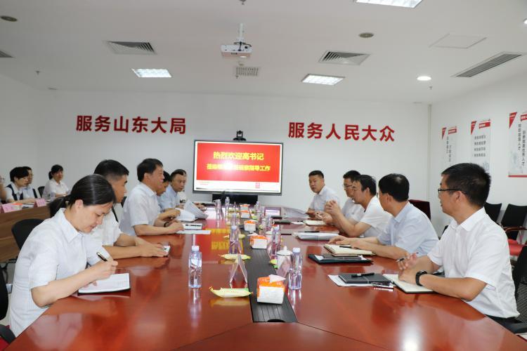 鲁商集团董事长高洪雷到银座家居调研