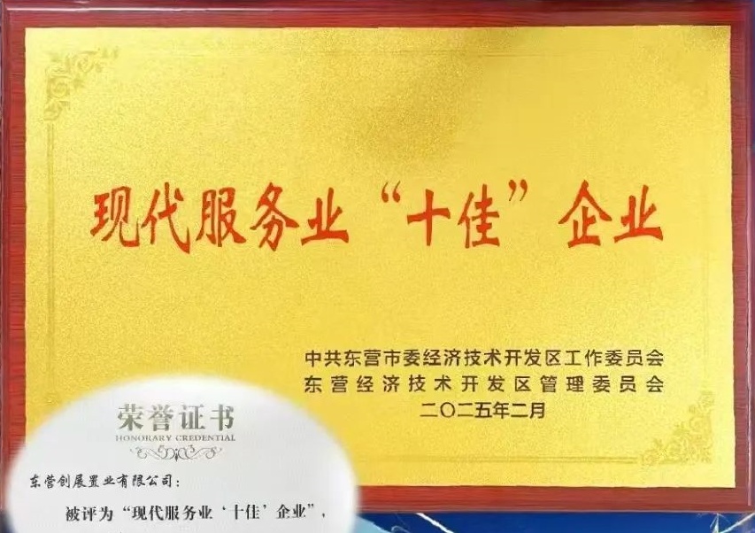 喜讯！银座家居东营店荣获，现代服务业“十佳”企业。